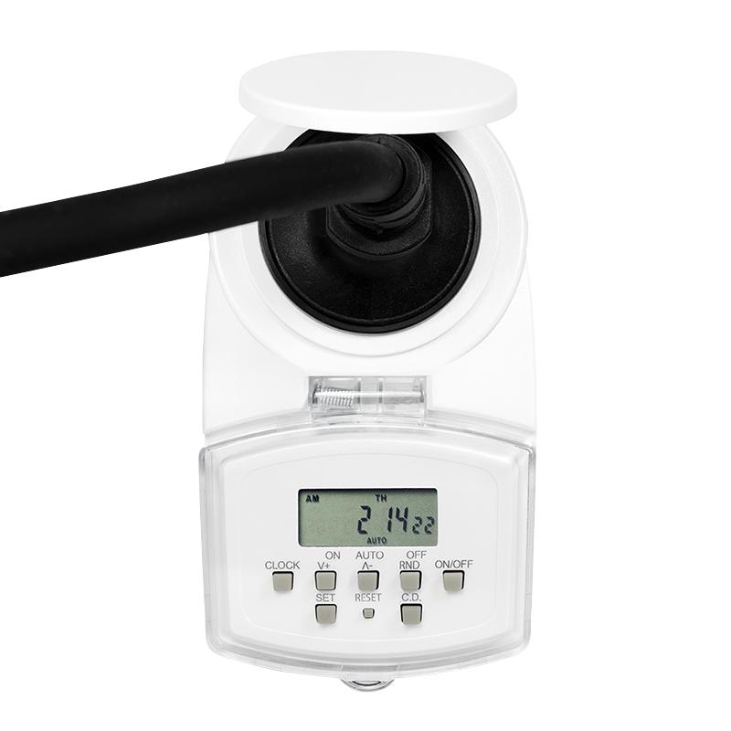 Digital outdoor timer IP44 LogiLink LCD socket programmer 20 programs