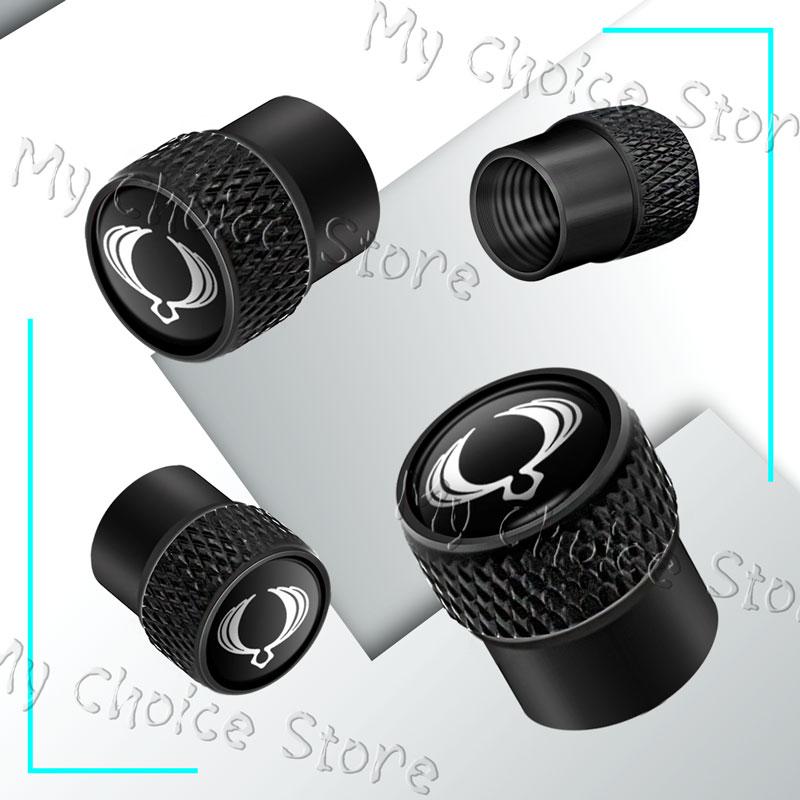 4Pcs Emblem Car Wheel Tire Valve Caps Tyre Rim Stem Airdust Waterproof Covers For Ssangyong Actyon Sport Korando Rexton Kyron