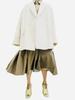 Lullakulla Bon Tuck Volume Skirt Pleated Skirt_Khaki