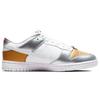 Nike Dunk Low SE Silver Gold Metallic Женские кроссовки Белый металлик-золотой металлик-серебристый DH4403-700
