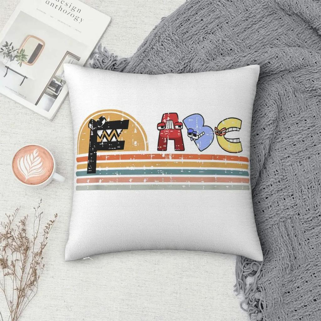 Letter Pillowcases Room Christmas Boys Retro Sunset Gamer Cushion Cover Cool Pillow Cover
