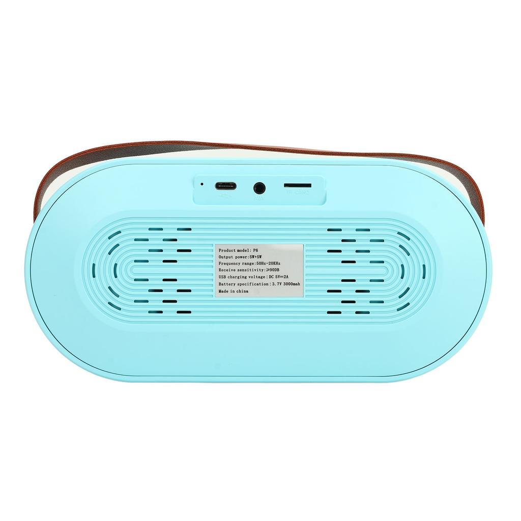 Мини-караоке-машина с цветной подсветкой, Bluetooth 5.0, беспроводной динамик, синий микрофон для