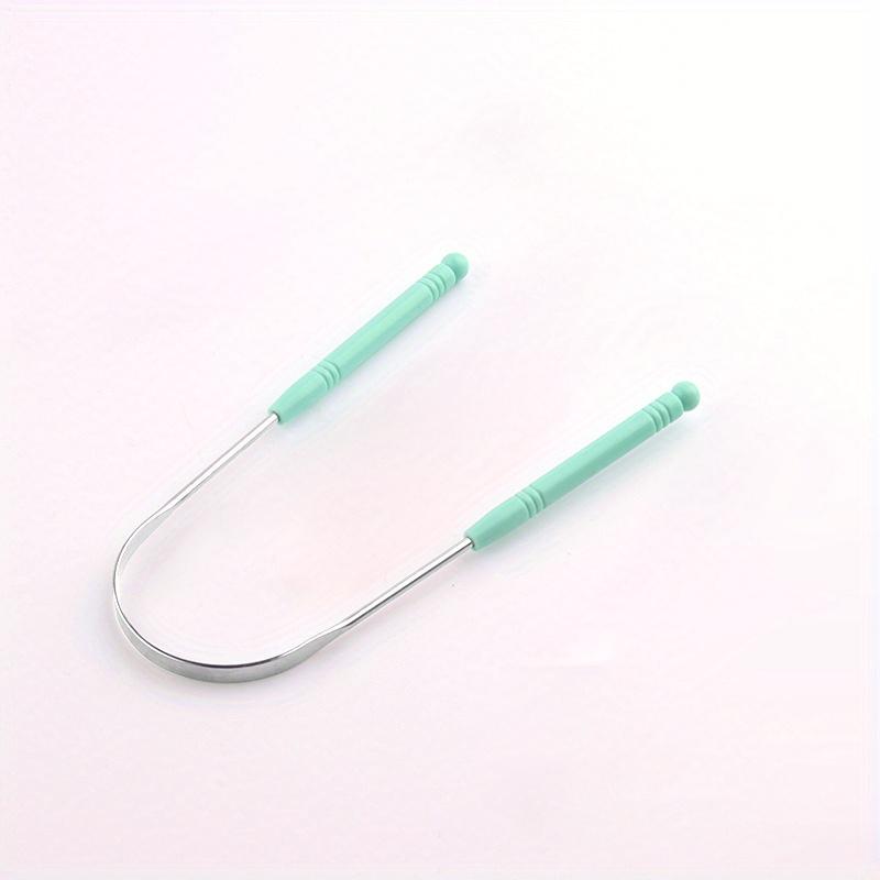1/2Pcs Stainless Steel Tongue Cleaning,Effective Oral Care With Tongue Scraper, Brush, Clearing Tool  For Bad Breath Reduction