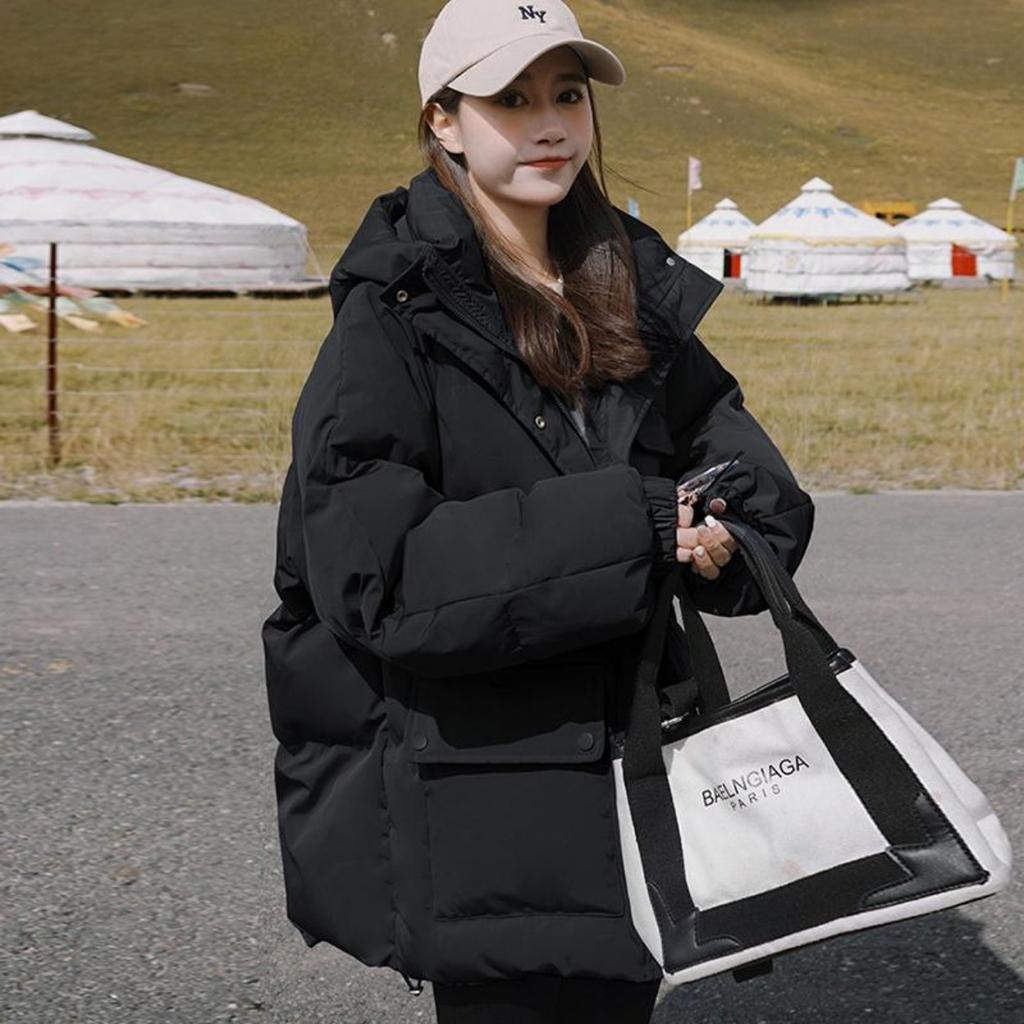 Зимнее женское хлопковое пуховое пальто с капюшоном, теплая утолщенная уличная одежда с капюшоном, женские куртки