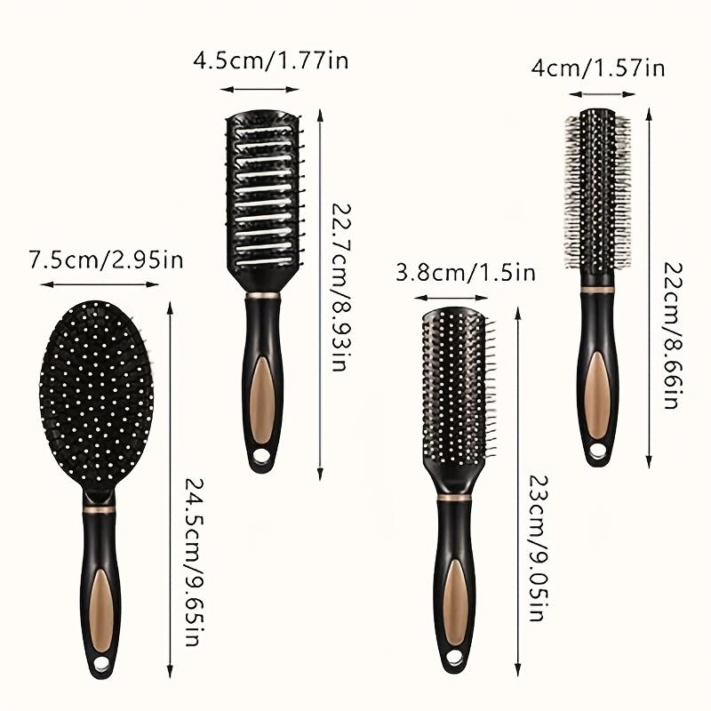 4Fashionable household hair curling airbag comb set Unisex massage roller comb Multifunctional Plastic Comb Wholesale