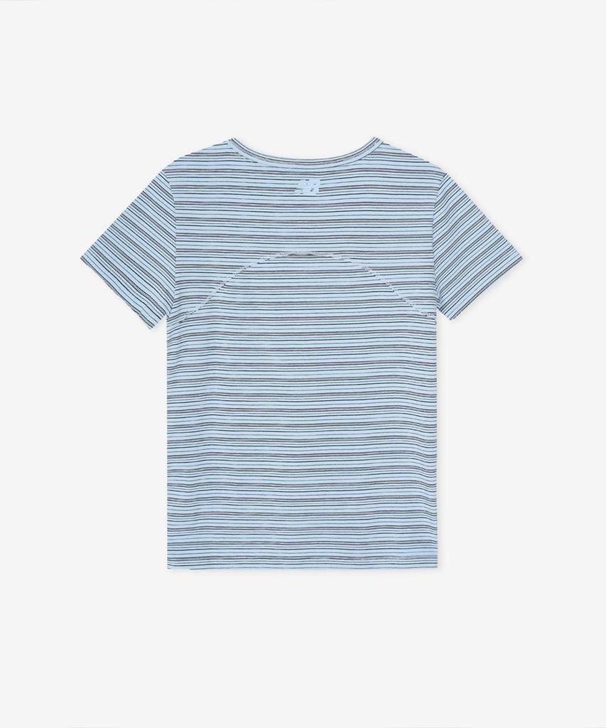 Nyuballanseu Nbneg3W122 / Женская футболка-henley с коротким рукавом (Л/Синий)