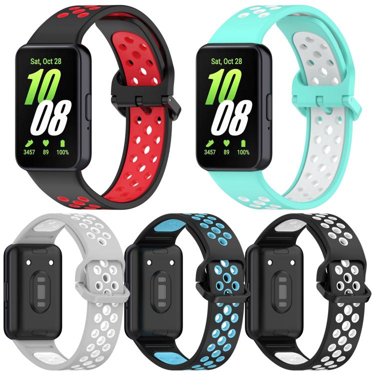 5‑Pack Two‑Color Breathable Sport Silicone Watch Band For Galaxy Fit3