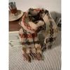 Scarf Winter New Collection Autumn/Winter Atmosphere Plaid Fringe For Couples, Warm And Student High-End Style Scarf