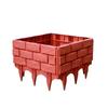Thickened Plastic Imitation Brick Garden Fence for Courtyard and Vegetable Gardens