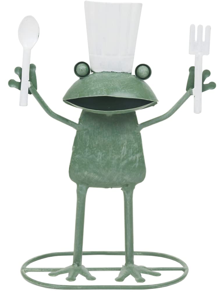 Murataya Sangyo Tin Figurine, Frog, Cock, Green, 25 x 18.5 x 9 cm, 4898