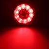 2x 16LED 12V/24V Taillight Brake Stop Running Reverse Backup Light Rear Lamp Truck Trailer Camper Van Car Round LED Amber Red