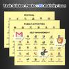 Acrylic Calendar for Fridge with 3 Packs Stickers & 3 Markers - Clear Magnetic Calendar for Refrigerator, Dry Erase Calendars for Fridge Whiteboard,