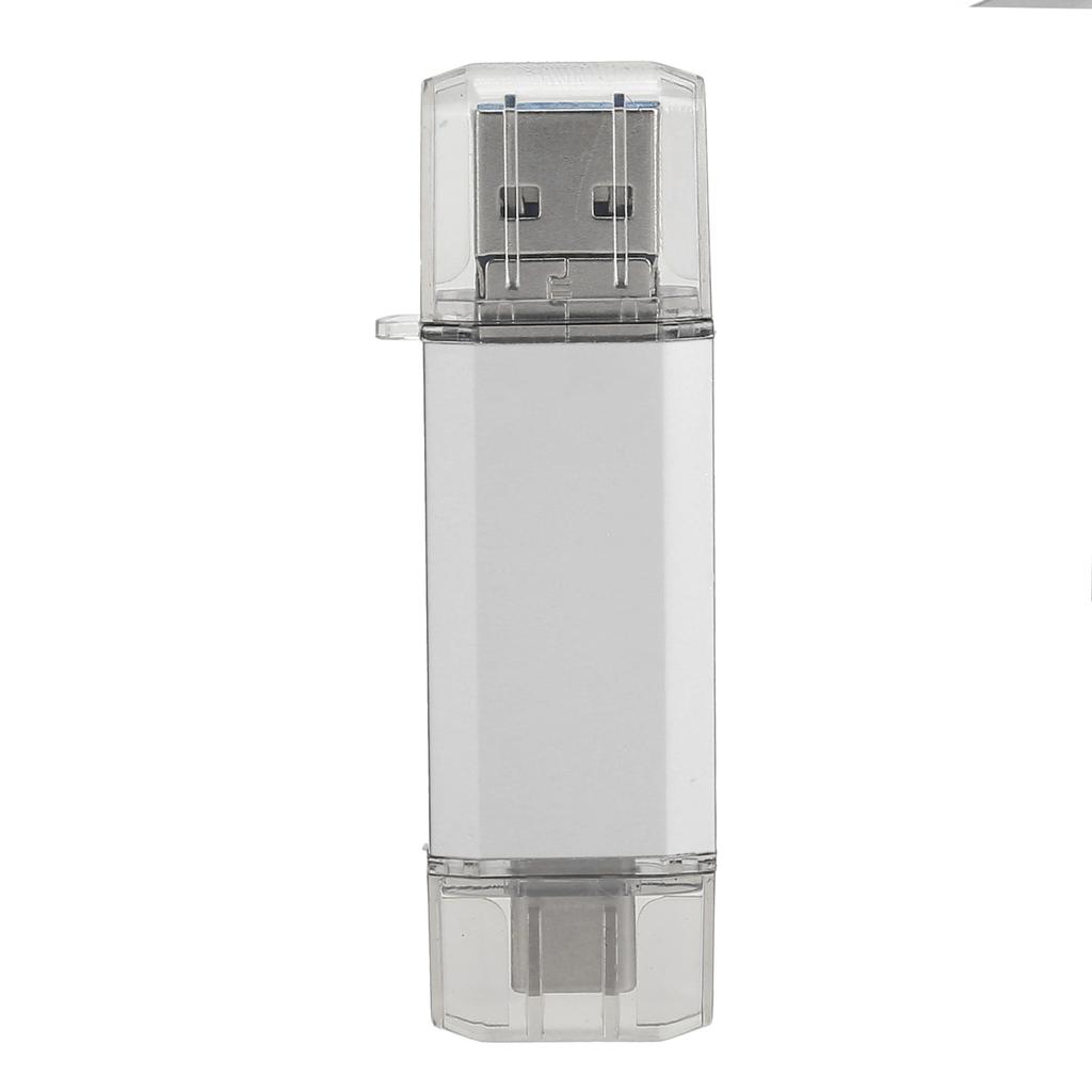 U Disk 3-в-1 алюминиевый сплав высокоскоростной серебряный USB3.0 флэш-диск для мобильных телефонов компьютеров(256GB )