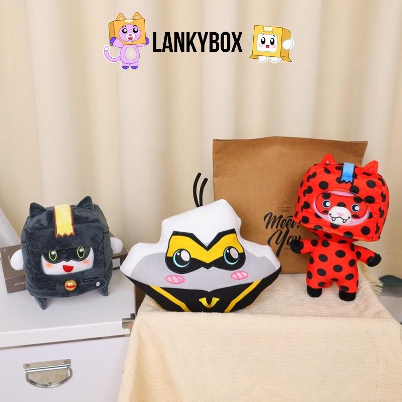 Adorable Fox Stuffed Animal Toy In Ladybug Box 20cm