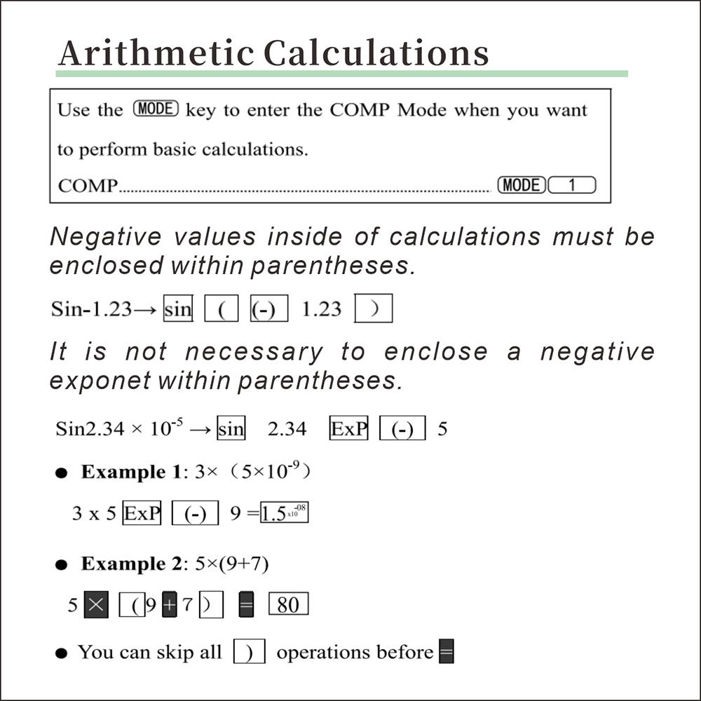 Научные калькуляторы Математический калькулятор с 240 Многофункциональный калькулятор 2-строчный ЖК-дисплей