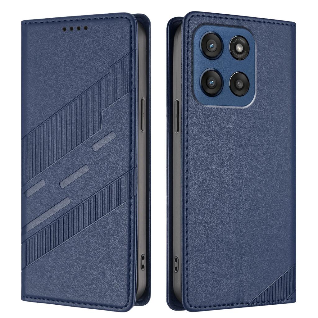 For Motorola Edge 60 5G Phone Cases Punk Style Imprinted Wallet Stand Leather Cover