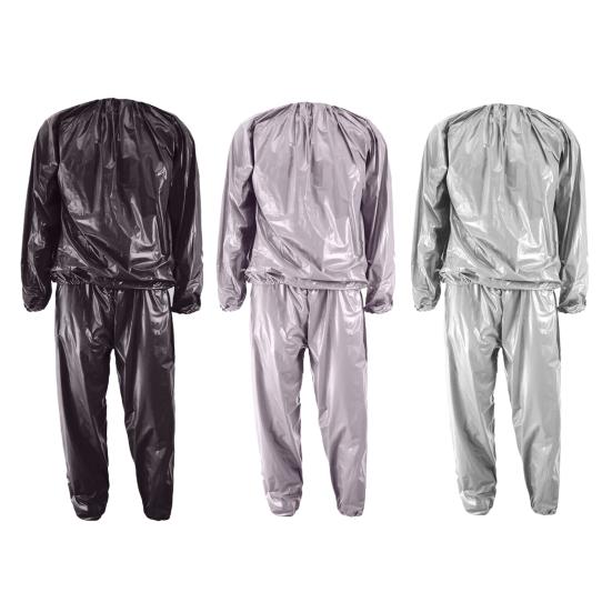 2 шт./комплект, топ-брюки для сауны, водонепроницаемый ветрозащитный спортивный костюм для похудения, эластичные вставки, сжигание жира, спортивная одежда для фитнеса и сауны