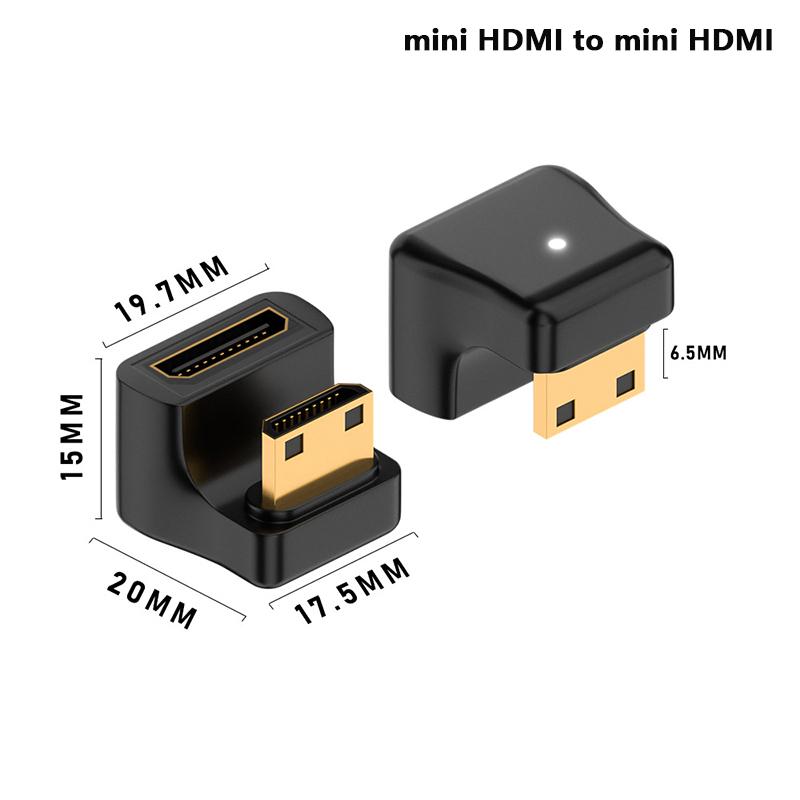 Мини-адаптер HDMI-HDMI, видеоплеер 1080P 2K 4K 60 Гц для мини-ПК, HDTV, HD-проектора для компьютера, коммутатора PS5, Xbox