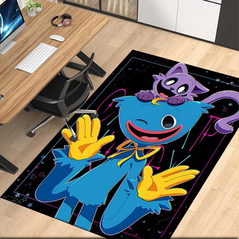 Huggy Wuggy Printed Carpetrugfor Office Chair Living Room Bedroom Kitchen Room Decor Gifts