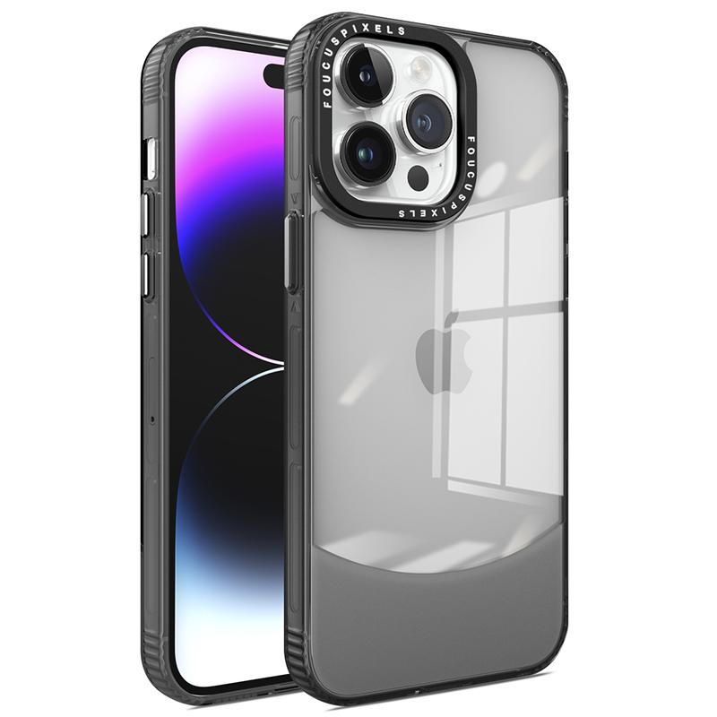 Чехол для iPhone 14 Pro Max, двухцветный ТПУ чехол для телефона, прозрачная задняя панель против царапин