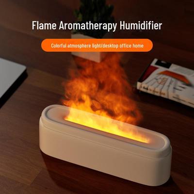 «Увлажнитель воздуха Flame Aromatherapy для домашнего офиса, миниатюрный, с большим количеством пара»