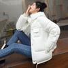 Осень-зима, утепленная теплая парка, женская повседневная однотонная свободная куртка с большим карманом и капюшоном, куртки с хлопковой подкладкой, верхняя одежда