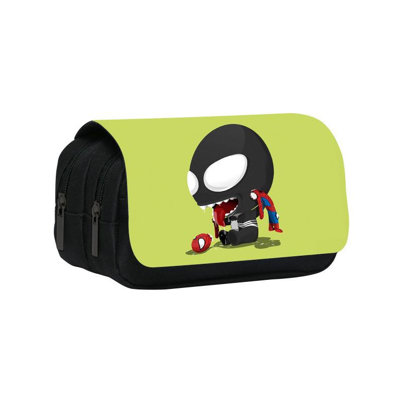 Marvel Venom Print Double Layer Stationery Storage Bag For Middle School Students