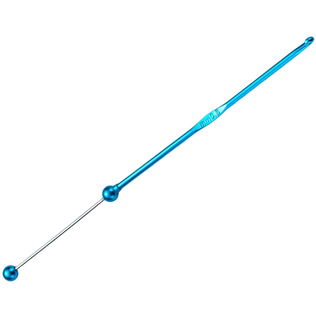 Beads Crochet Hook 3mm Crochet Needle Handmade Crochet Needle Practical Metal Knitting Needle for Craft Project