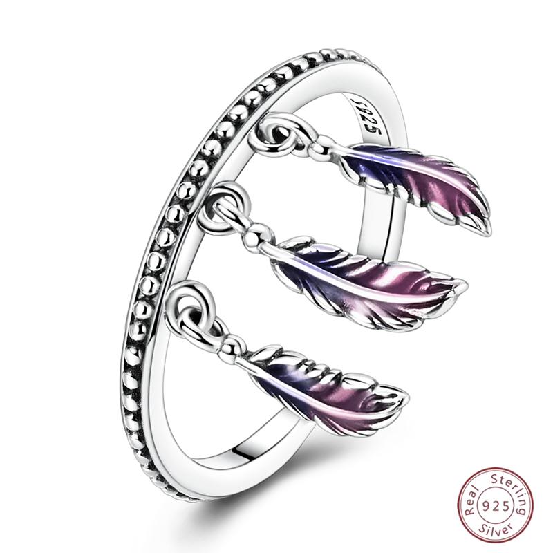 New 925 Silver Open Ring Hollow Rose Infinite Love Simple Ring Women Wedding Engagement Party Jewelry Gift