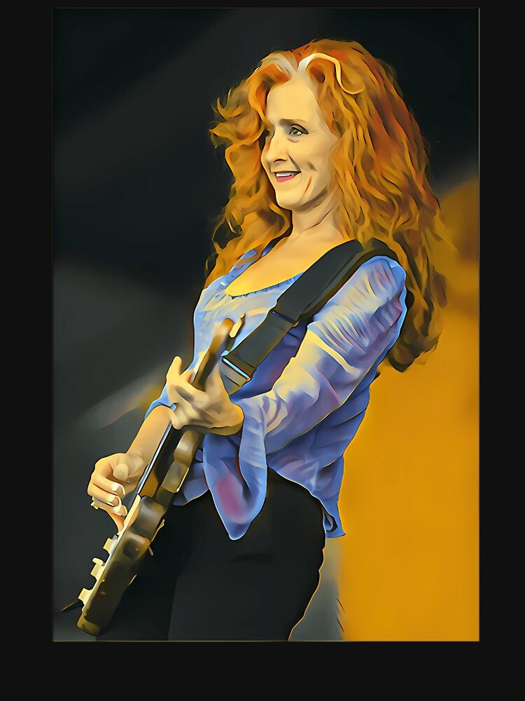 Bonnie Raitt Bonnie Raitt Playing Guitar Essential T-Shirt