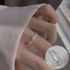 Стильное Зеленое Циркониевое Открытое Квадратное Кольцо - Регулируемое Женское Крутое, Простое и Модное Украшение на Указательный Палец