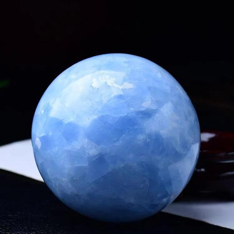 Multi Sizes Large Small Antique Decorative Beauty Blue Celestite Crystal Ball and Stand Art Desk Decor Home Office Accessories