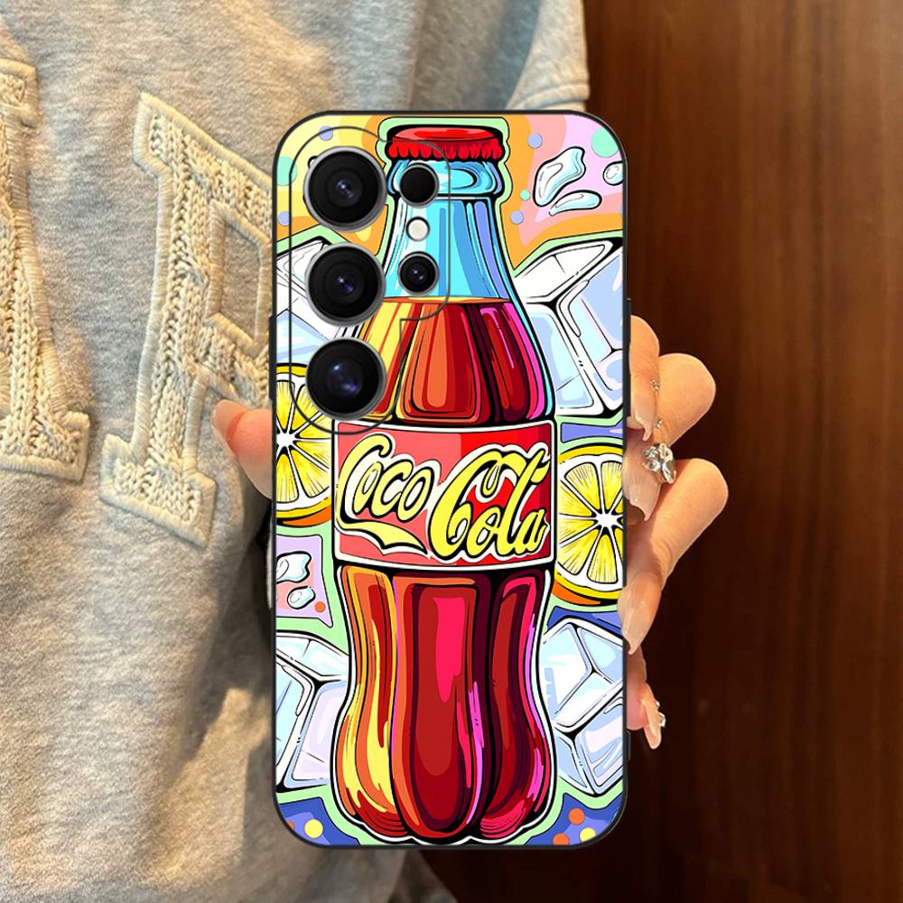 Чехол для телефона Hot C-Coca Drinks C-Cola для Samsung S 24 Fe 25 Ultra Plus 20 Lite 21 30 22 23 24 22 Ultra 5G Fundas