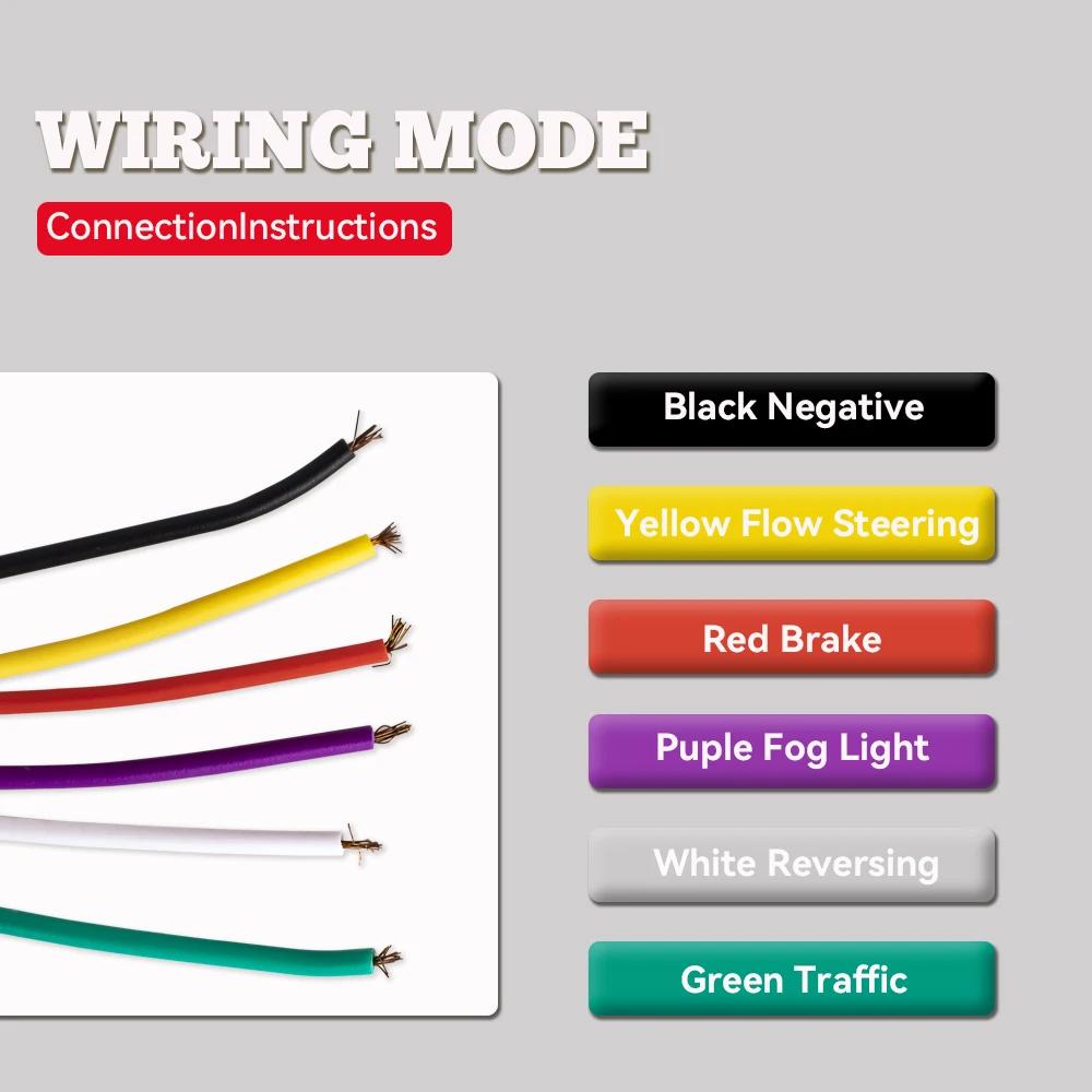 2 шт. водонепроницаемый 12 В светодиодный задний фонарь для прицепа, грузовика, лодки, автофургона, фургона, рулевого тормоза, заднего хода, противотуманный задний фонарь