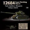 Военный Мировая Война Американский T26E4 Super Pershing №1 Прототип Строительные Блоки WW2 T28 Шерман Танк Тигр Кирпичи Детские Игрушки Подарок