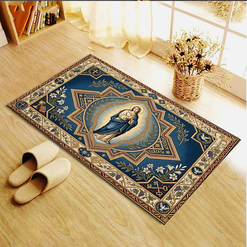 2025 New The Holy Mother Carpet Rug for Living Room Bedroom Home Sofa Decoration,Kids play Non-slip Floor Mat09