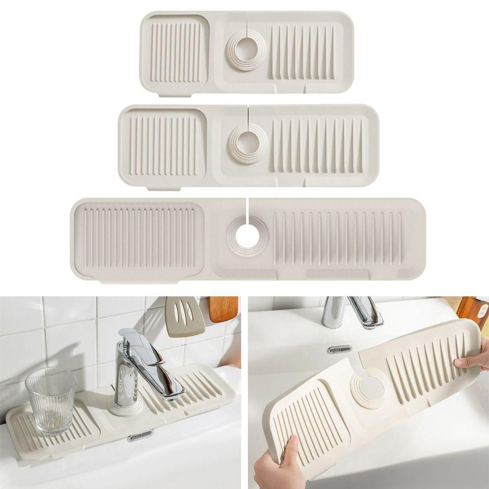 Силиконовая накладка на смеситель, брызговик за смесителем, складной дренажный коврик