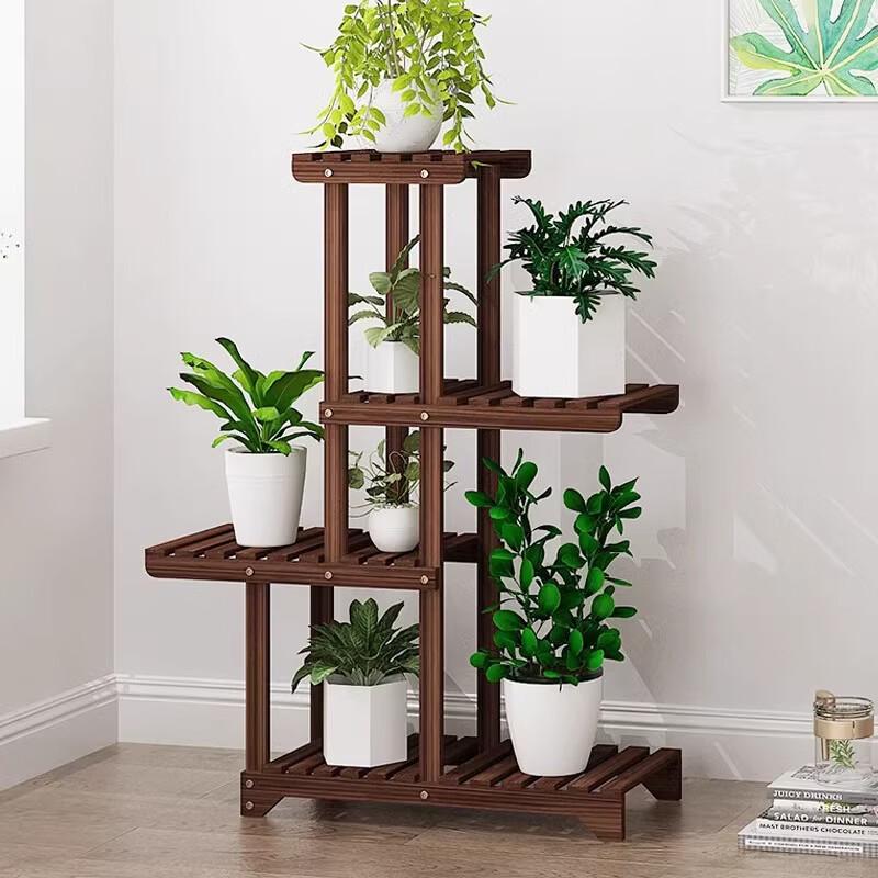 Modern Solid Wood Flower Pot Stand