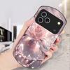 Розы цвета ледяного кристалла Для iPhone 17 16 15 14 Pro 13 Plus 12 mini 11 Pro Max XR X S 7 8 Эллиптический закаленный стеклянный чехол для телефона