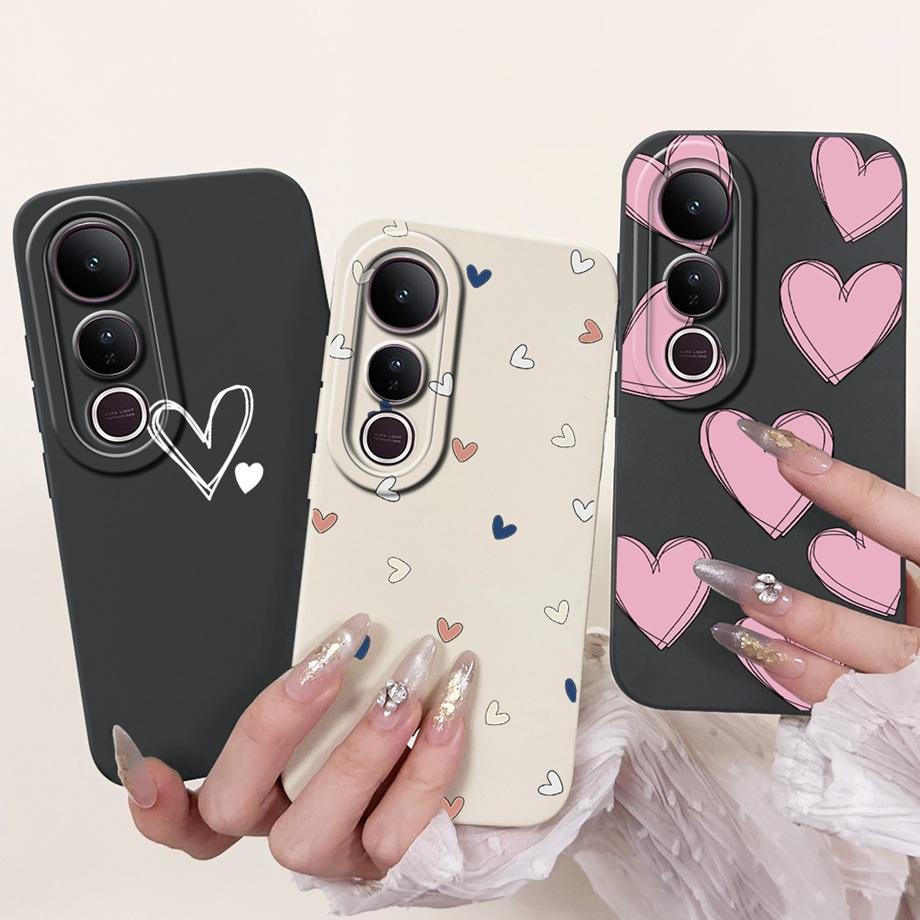 For Vivo V50 Lite 4G 5G V50 5G Phone Case Silicone Soft Back Cover For Vivo V2441 V2427 Bumper Dragon Cat Flower Butterfly Capa