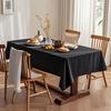 Stylish Nordic Tablecloth/Table Cover, Solid Color, Water-Repellent, Stain-Resistant, Multi-Purpose, Black, 140x180cm, Durable, Simple, Easy To Clean