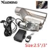 Universal 2.5'' 3" Electric Exhaust Cut Out Valve Y Pipe Exhaust Pipe Muffler with Wireless Remote Control