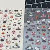 Hello Kitty 3D Nail & Sticker Set - Cute Cartoon Designs for Water Bottles and Cameras