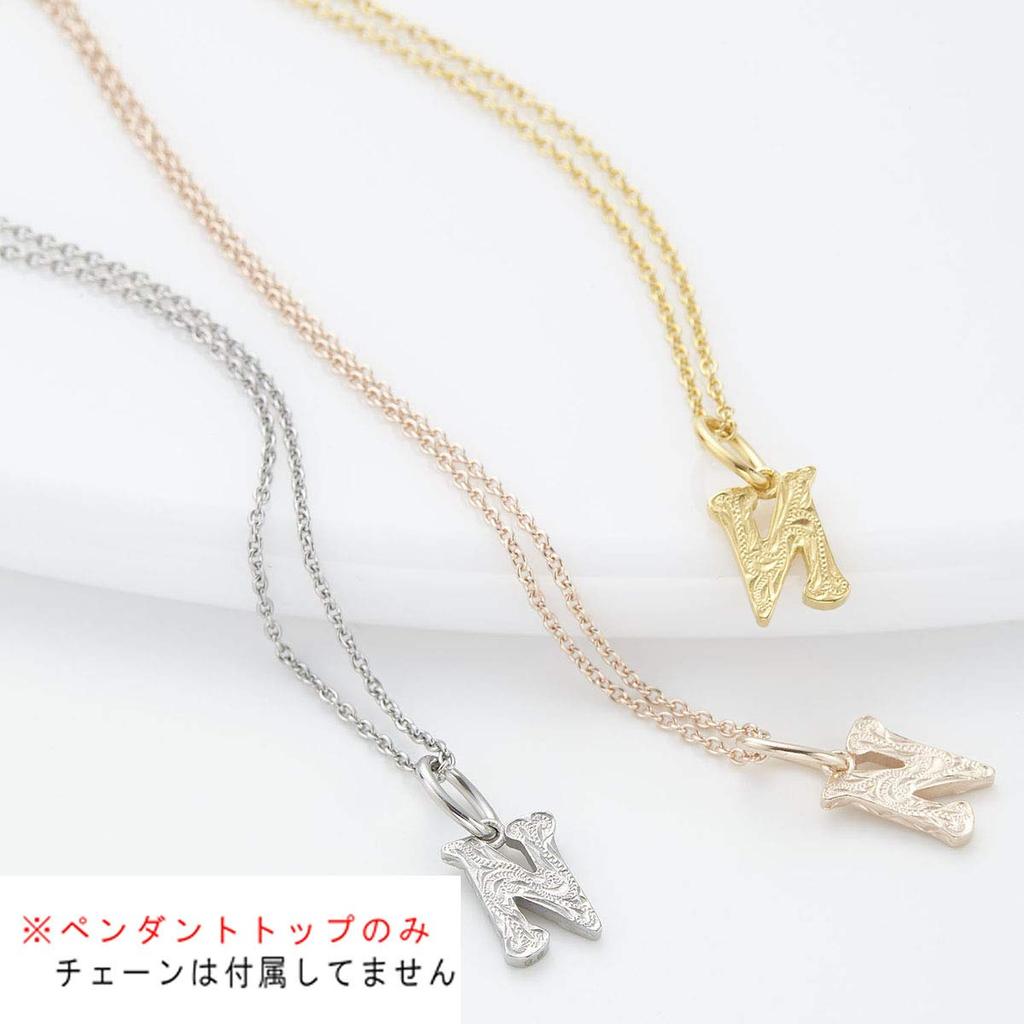 Shop Surgical stainless top chain sold Hawaiian Maile pendant K pink gold [Accessory Piena] steel, only, separately, initial, jewelry, top, women's,