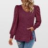 Womens Long Sleeve Work Shirts Lace Tops Fall Fashion Lightweight Sweaters Business Casual Blouses
