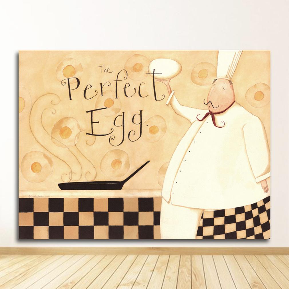 Кофейня холст украшение дома без рамки мультфильм аниме ресторан живопись пекарня повар плакат кухня настенная живопись печать картина