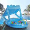 Baby Swimming Pool Float Seat Infant Cartoon Inflatable Floating Ring Sunshade Baby Swimming Rings Swim Trainer Toy Kids 0-3Y