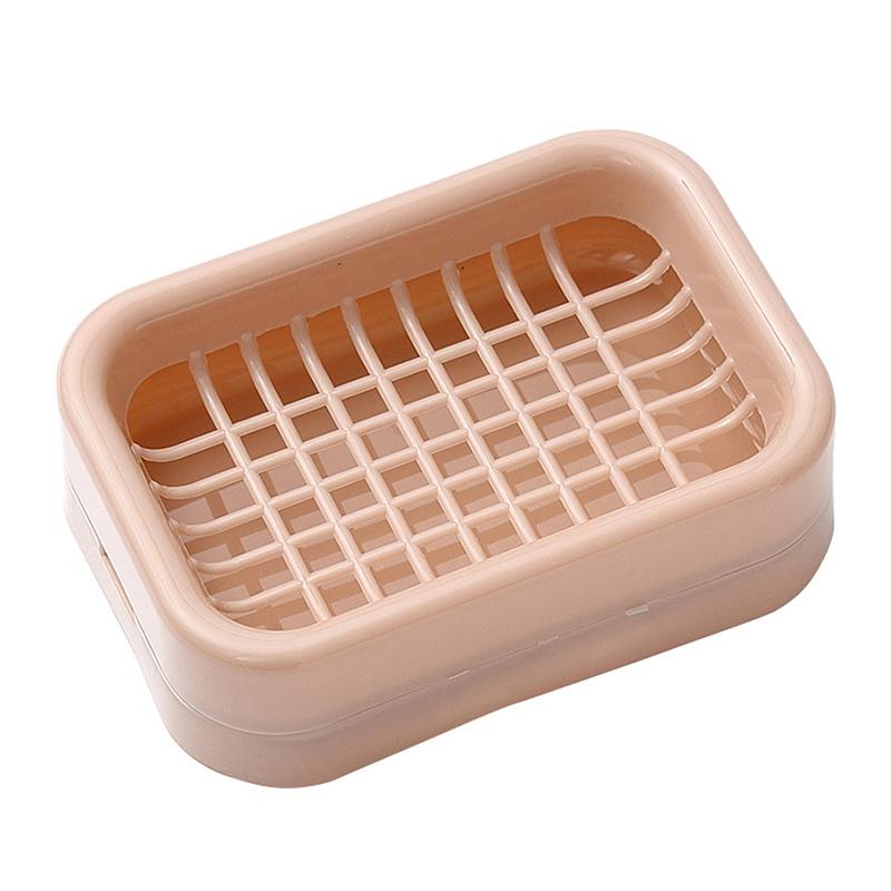 Креативная сетчатая мыльница, утолщенная двухслойная сливная мыльница, полка для мыла в ванной комнате, стеллаж для хранения белья