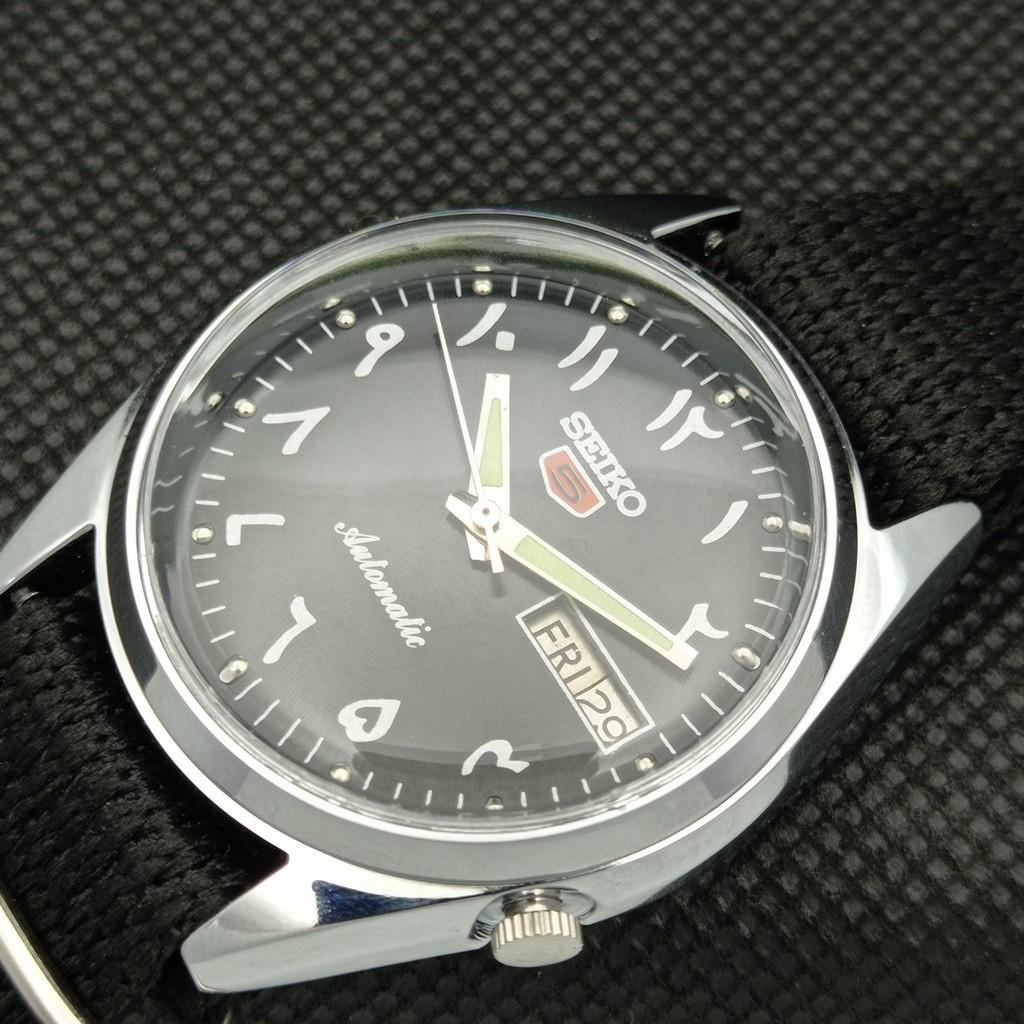 ВОССТАНОВЛЕННЫЕ ВИНТАЖНЫЕ SEIKO 5 AUTO 7009A ЯПОНИЯ МУЖСКИЕ D/D АРАБСКИЕ ЧАСЫ 598-a313141-9