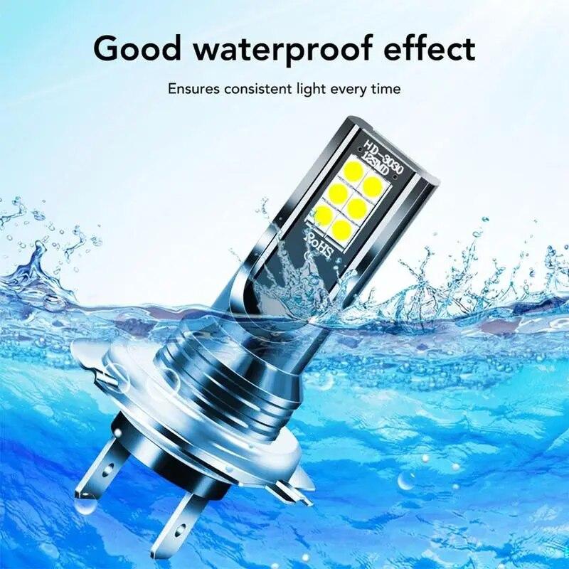 2 шт. H1 H3 H4 H7 H11 светодиодные лампы для фар автомобиля комплект лампочек белый авто 12 В фары 26000 лм противотуманные фары 6000 К Высокая мощность 24 В автомобиля
